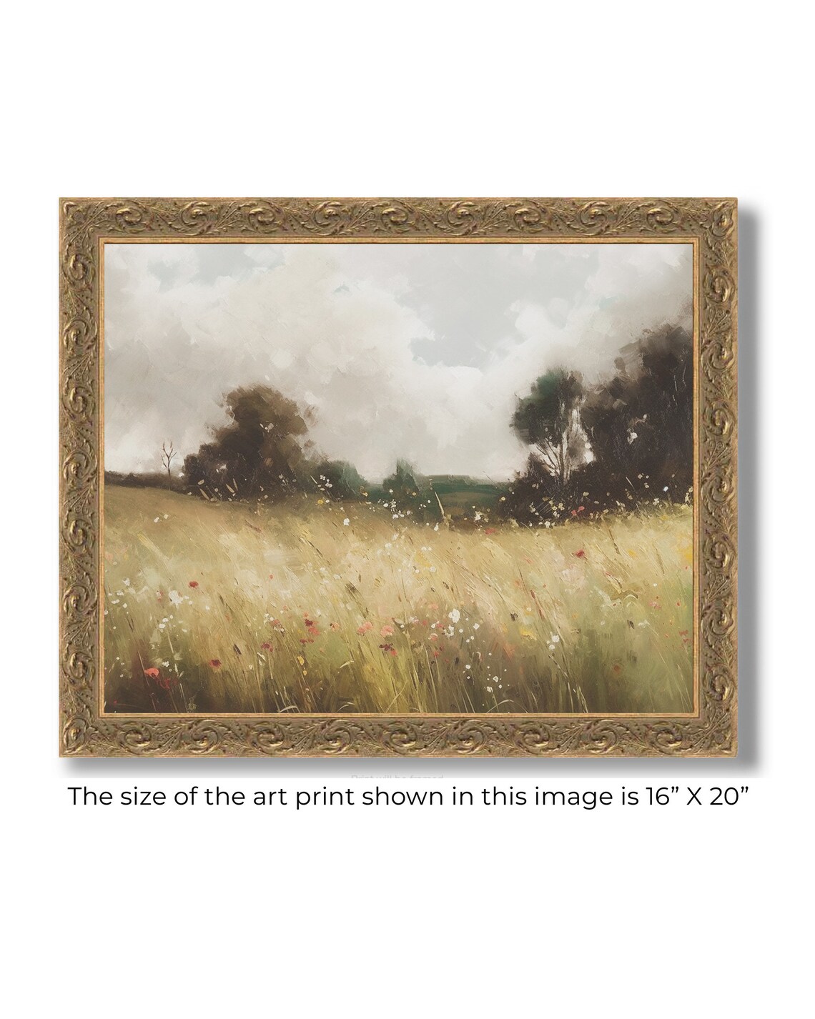 Wild Flower Field Vintage Botanical Art Print - Image 3