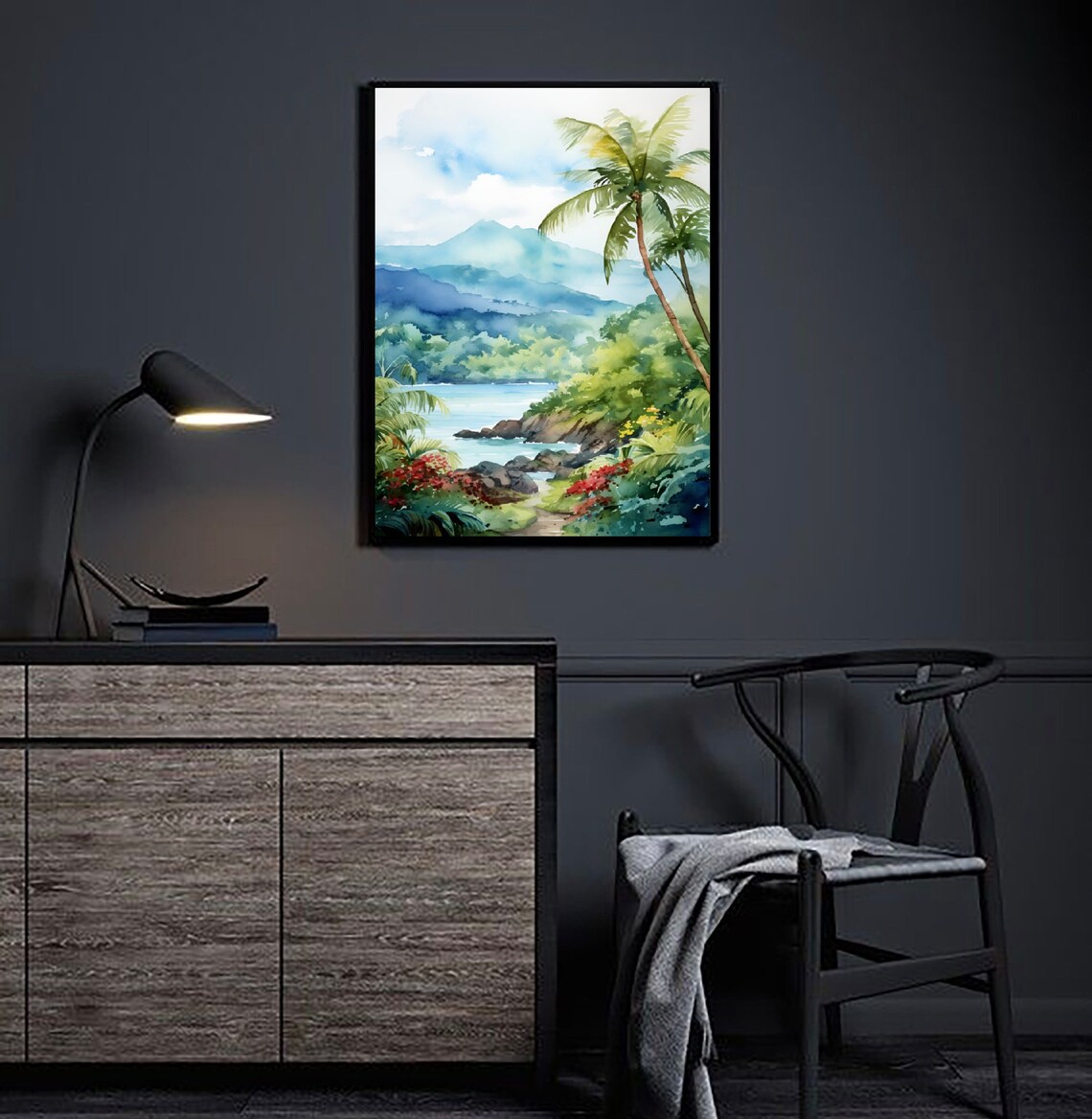 Costa Rica Landscape Art Print, La Fortuna Volcano - Image 2