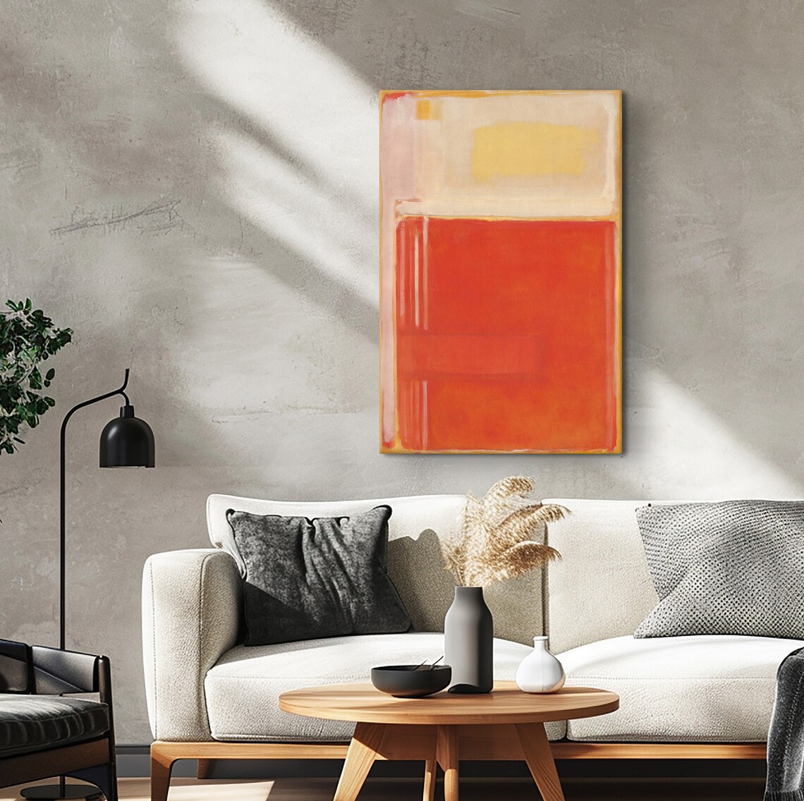 Mark Rothko Orange Over Beige, Modern Art Poster - Image 4