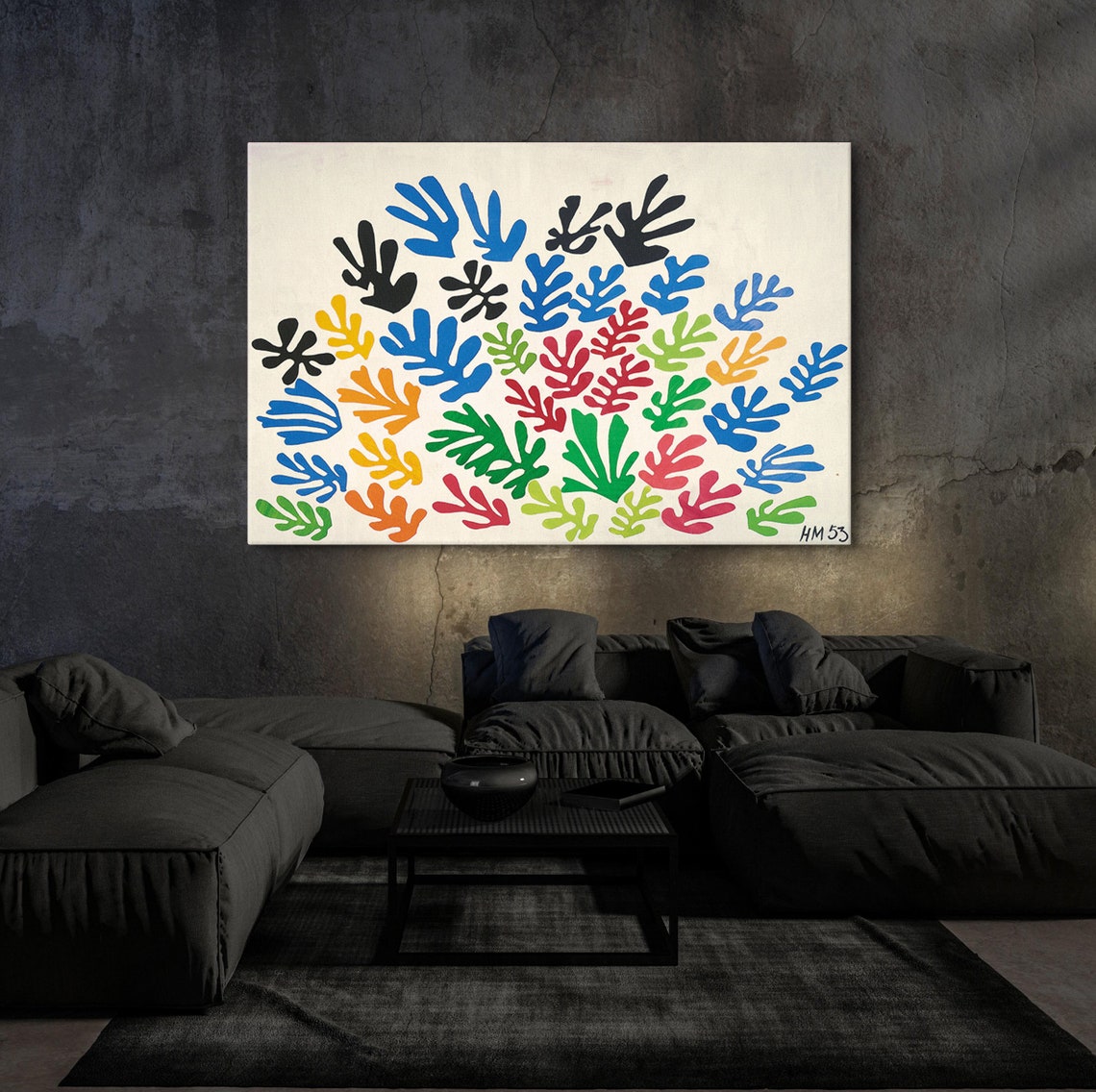 Henri Matisse Multicolor Leaf Cut-Outs HM 53 Paper Art Poster - Image 7