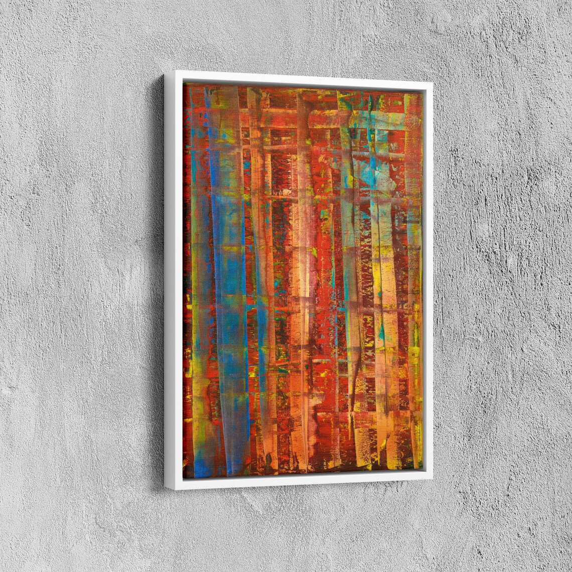 Gerhard Richter-Inspired Colorful Glass Art Print - Image 6