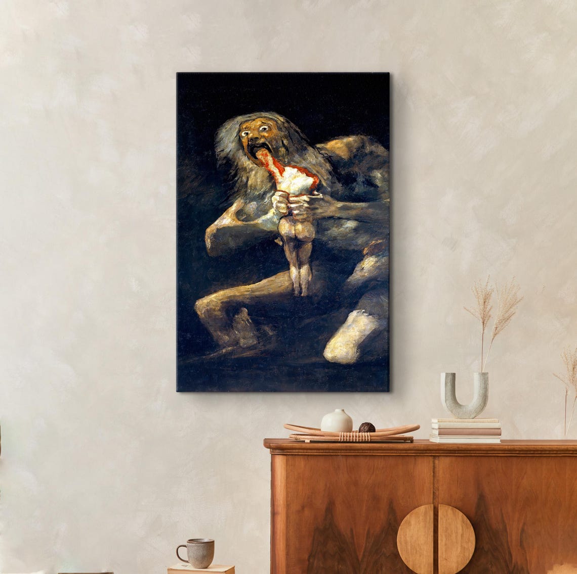 Francisco Goya Saturn Devouring His Son Classic Dark Art Poster - Image 2