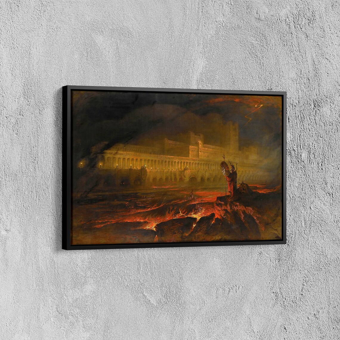 John Martin Pandemonium 1841 Gothic Art Print - Image 7