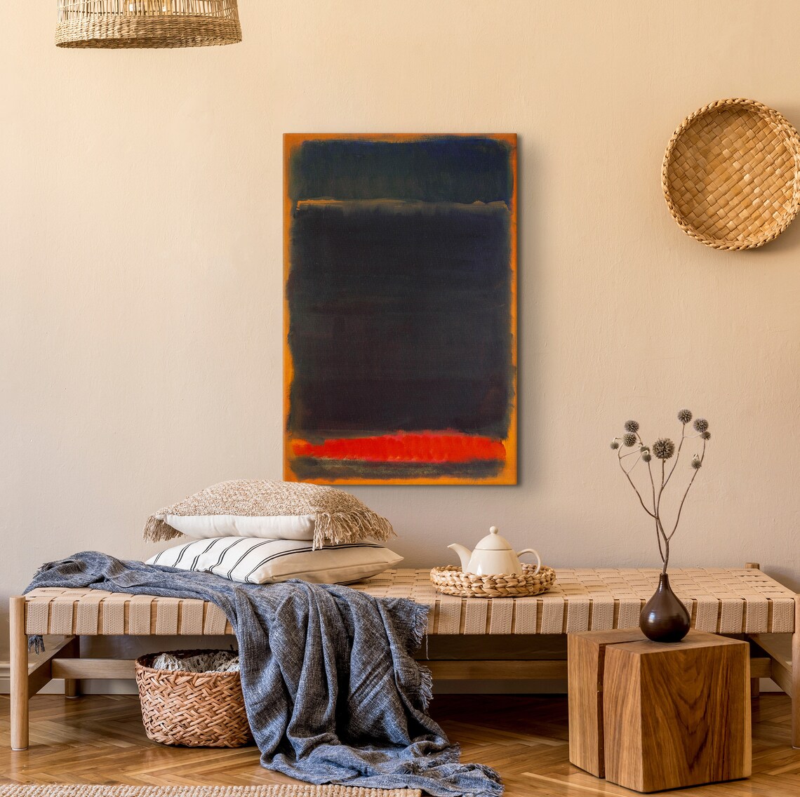 Mark Rothko Orange Over Black Exhibition Poster - Image 2