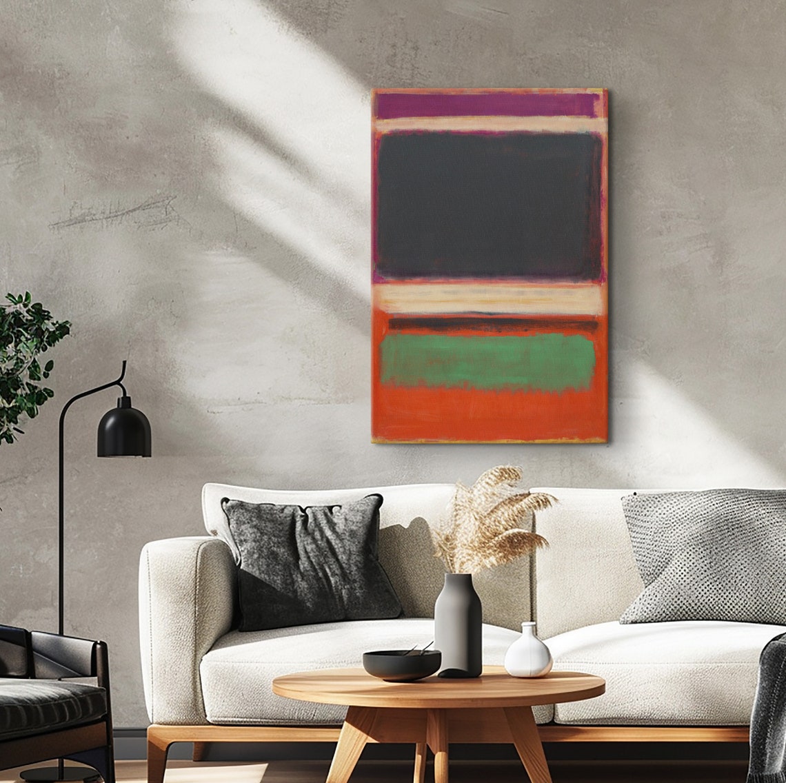 Mark Rothko Black Green Orange Multicolor Color Field Abstract Poster - Image 2