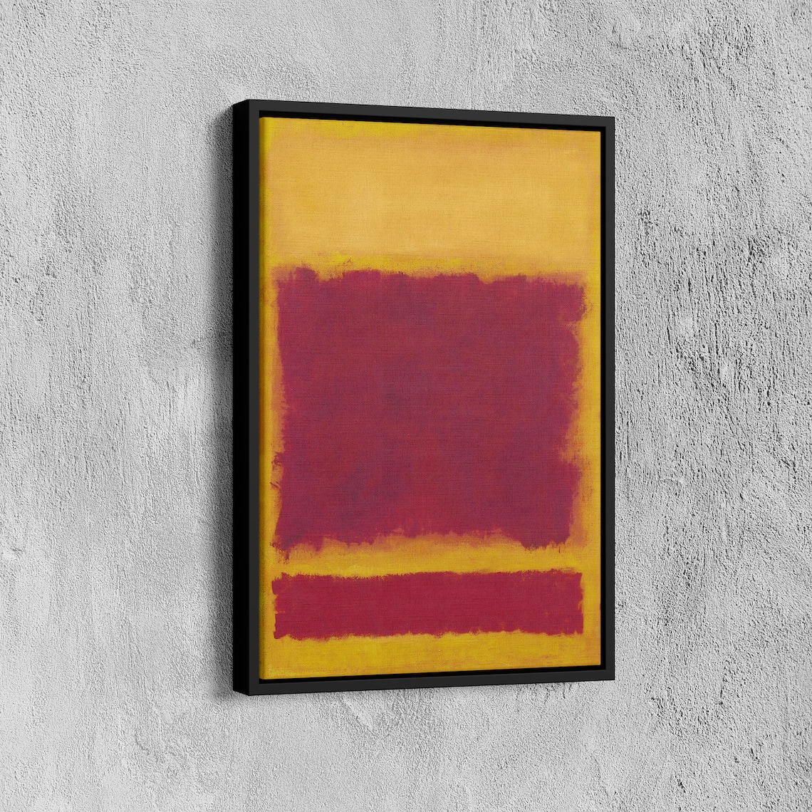 Mark Rothko Orange Over Red On Golden Yellow Color Field Poster - Image 7