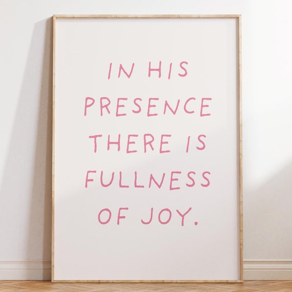 Psalm 1611 Christian Wall Art Minimalist Poster Wall Art Bible Verse Housewarming Gift Pink Wall Art Quote