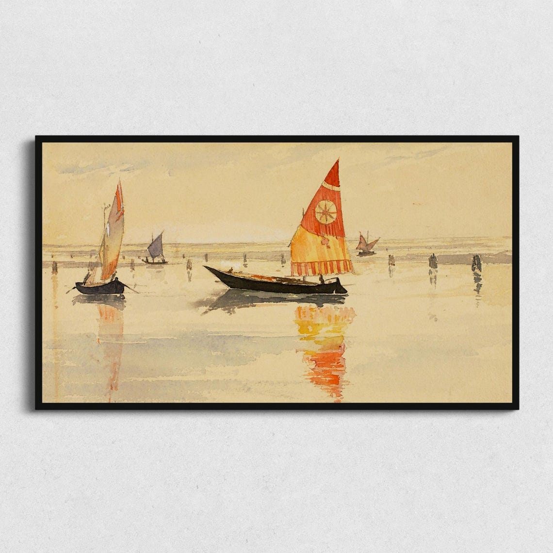 Vintage Sailing Art for Frame TV