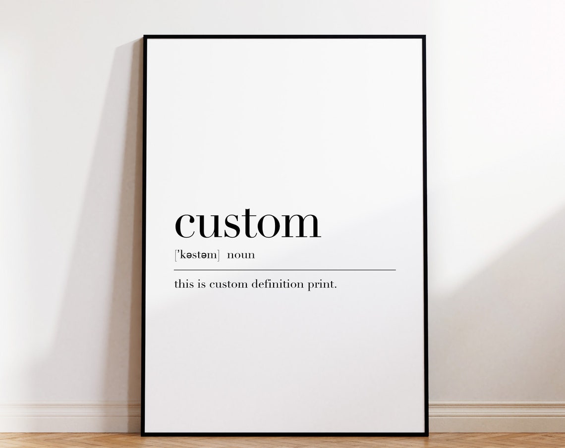 Custom Definition Dictionary Style Personalized Wall Art Print - Image 4