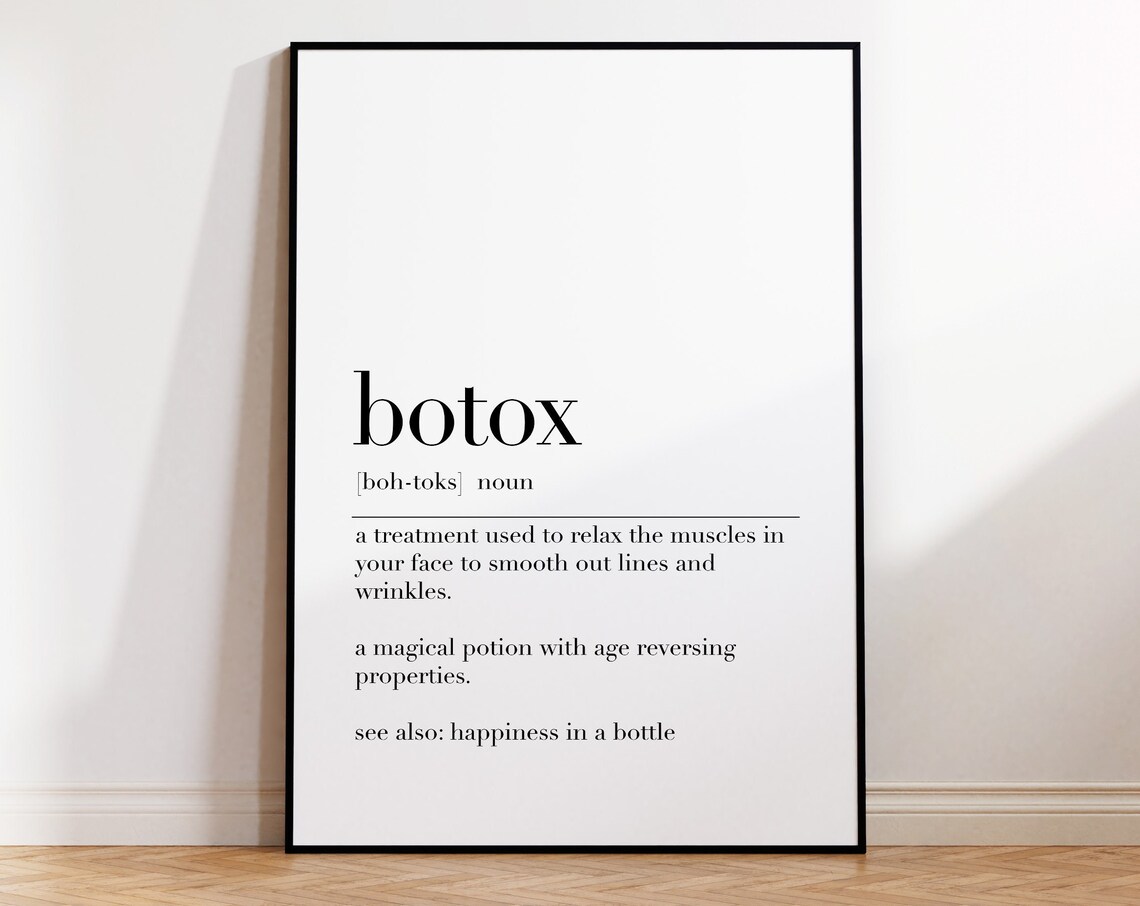 Botox Funny Dictionary Definition Salon Beauty Humor Word Poster - Image 4