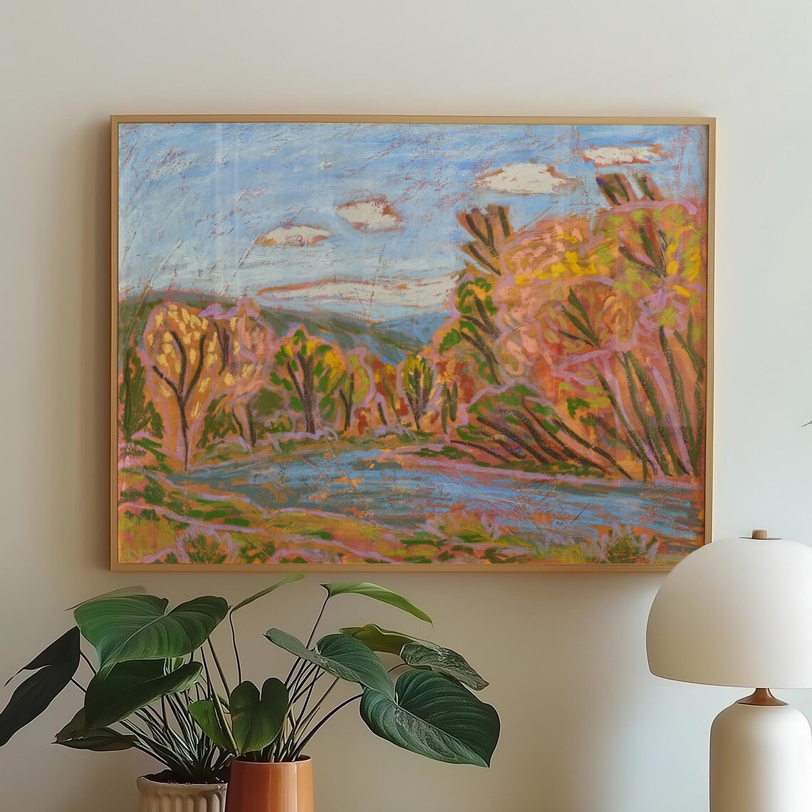 Colorado River Canyon Landscape, Southwest Boho Art Print