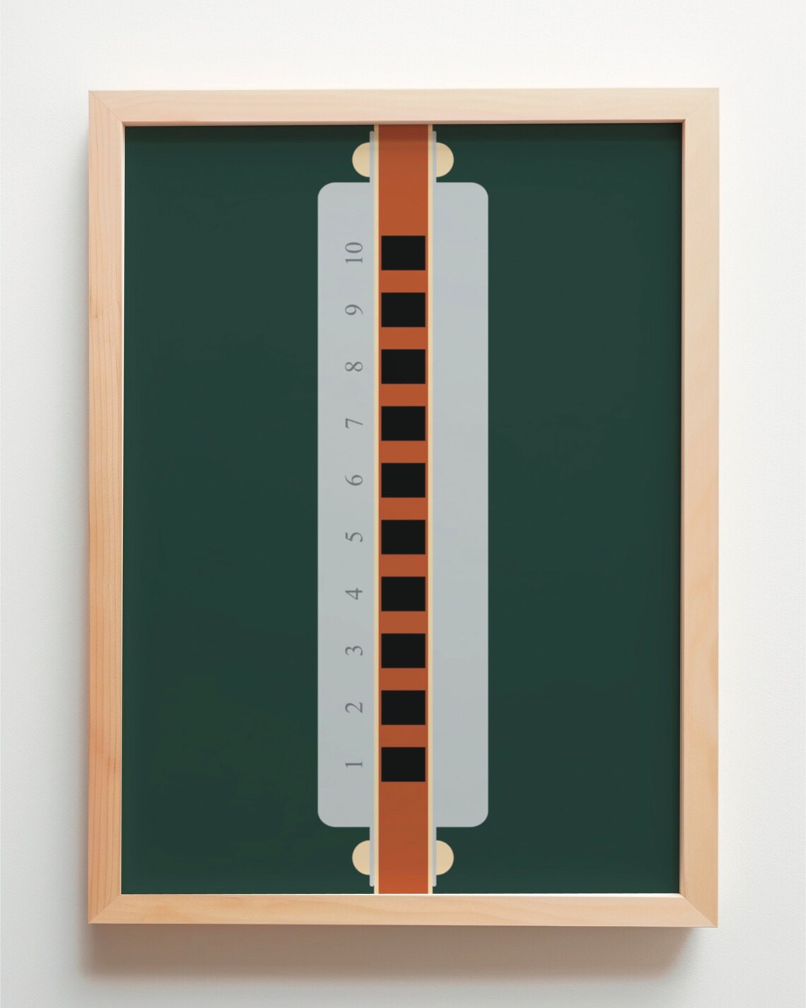 Harmonica Blues Harp Minimal Modern Art Print - Image 4
