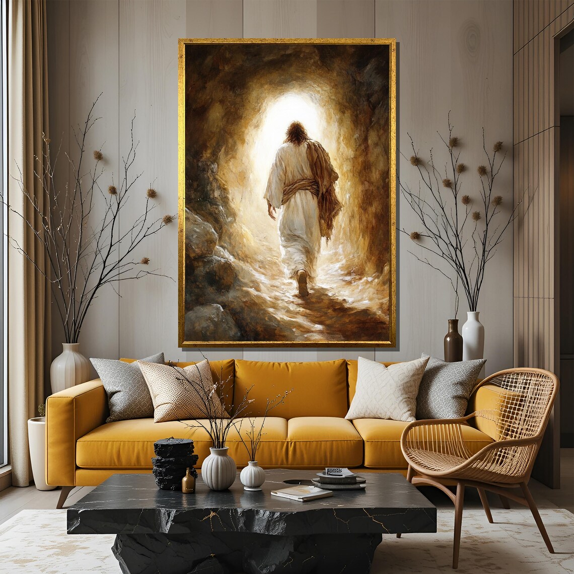 Jesus Resurrection Painting, He Is Risen - Image 3