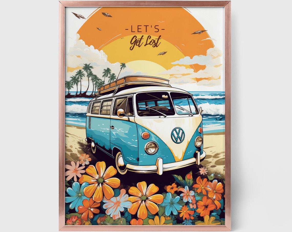 Lets Get Lost Poster Gifts For Adventurous People Gifts For Campers Travel Quote Prints Wanderlust Prints Adventure Art Travel Art - Image 6