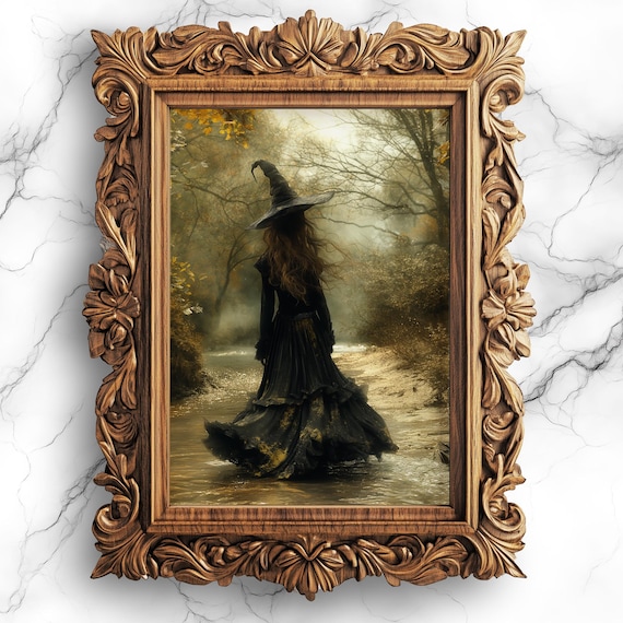 Enchanted Witch Creek Gothic Fantasy Art Print