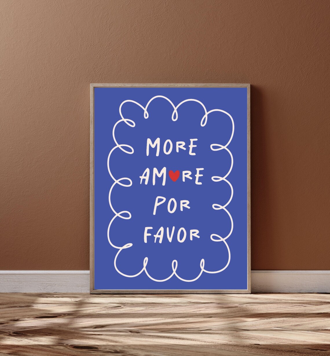 More Amore - Boho Love Poster Print, Romantic Decor
