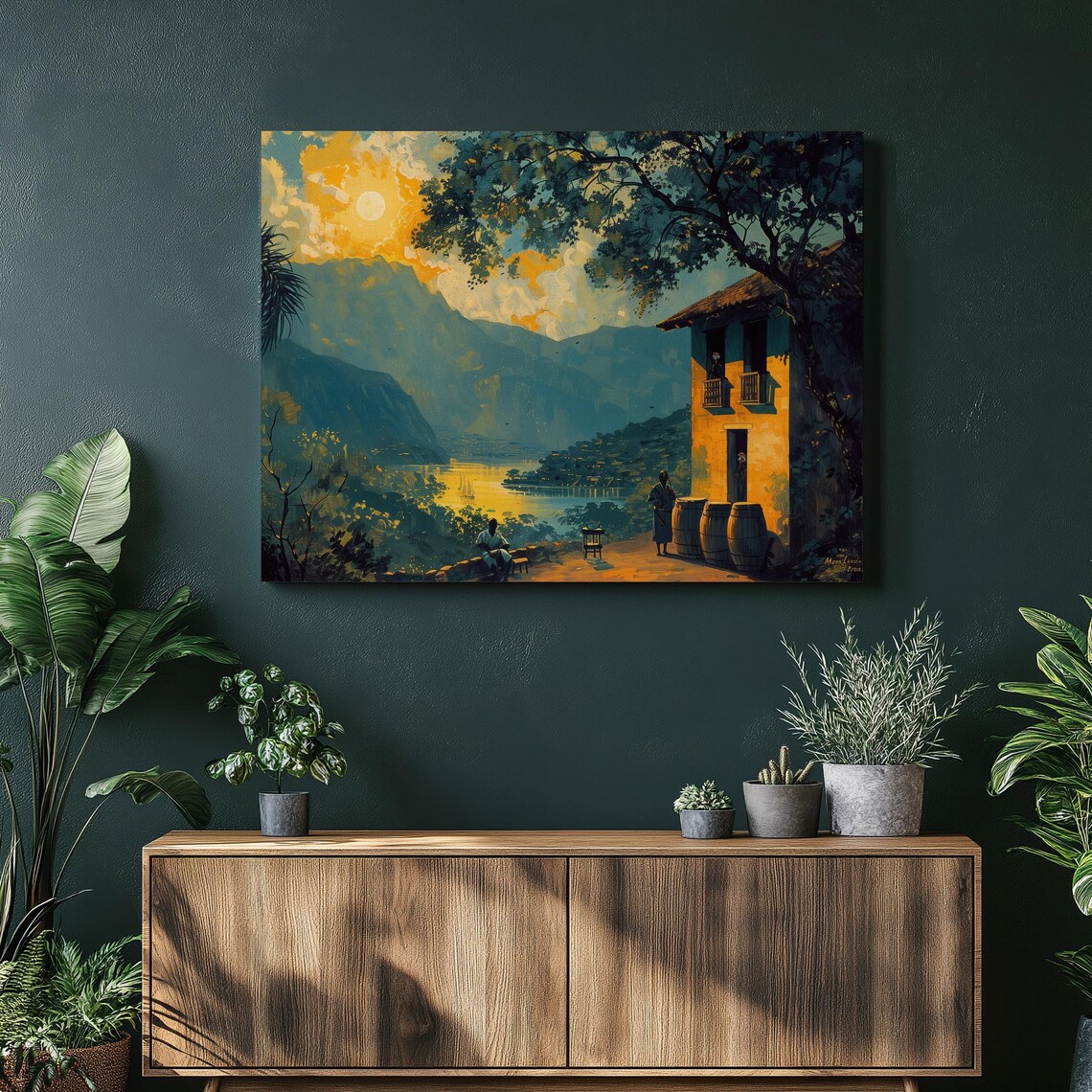 Honduras Garifuna Drumming, Copan Ruins Art Print