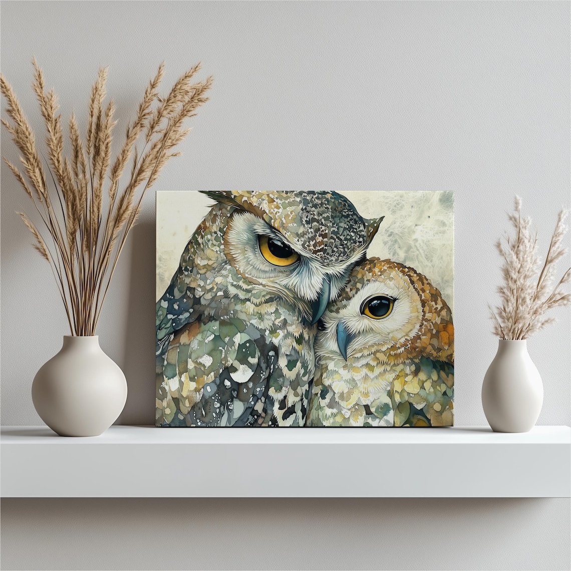 Enchanting Owl Art Print for Nursery and Office