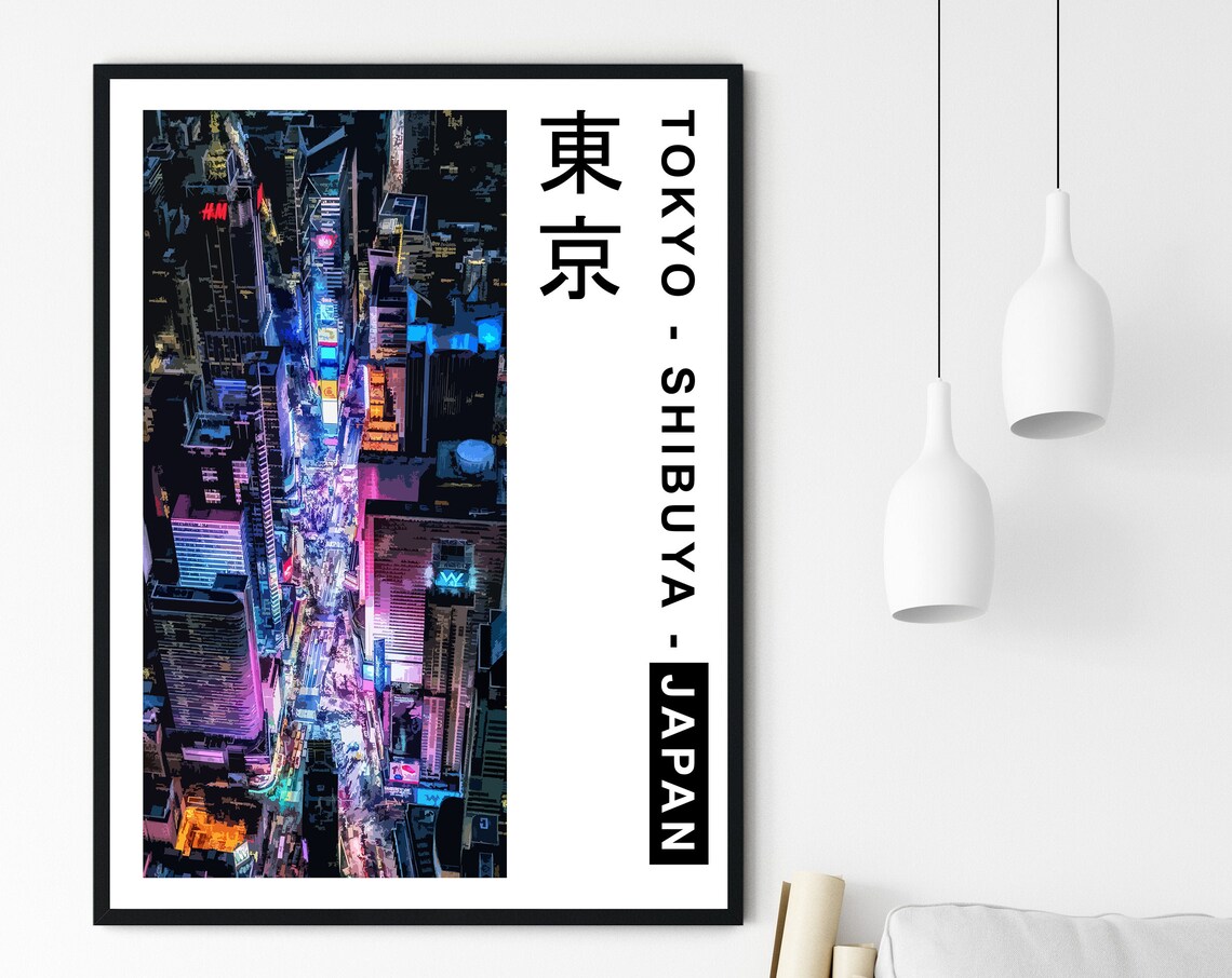 Tokyo Japan Cyberpunk Travel Poster, Neon City - Image 2