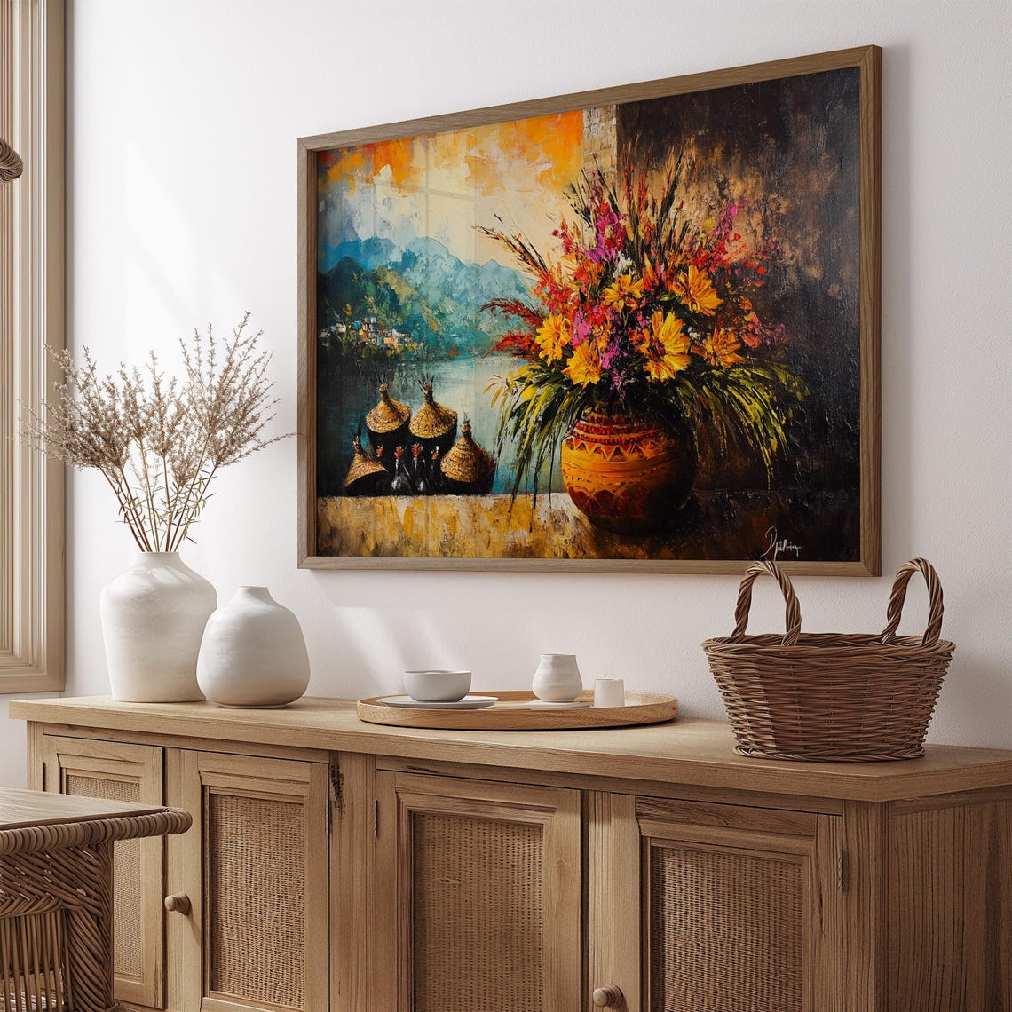 Mexican Wall Art Print, Gift for Her