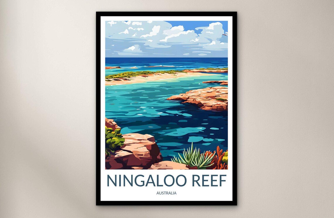 Ningaloo Reef Australia Turquoise Coast Coral Bay Scenic Poster