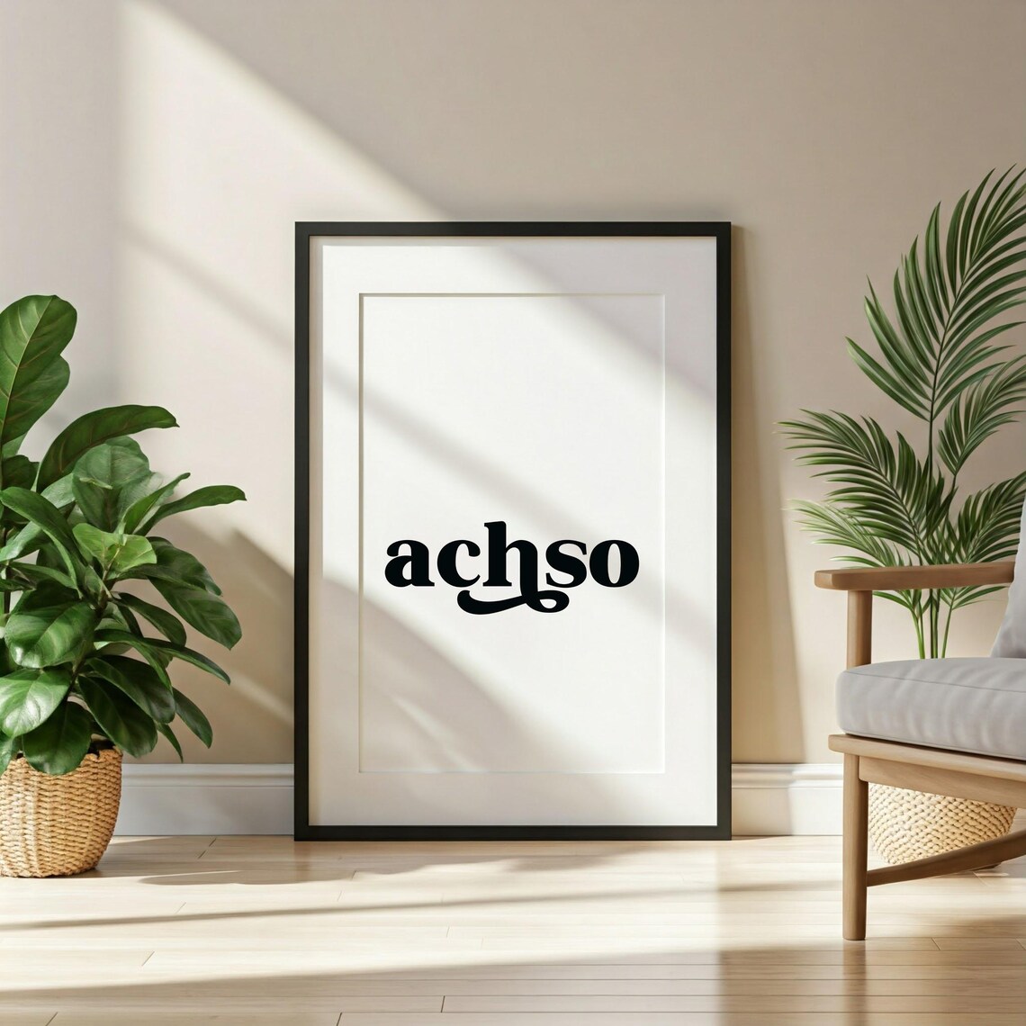 Achso German Saying Housewarming Gift Art Print - Image 3
