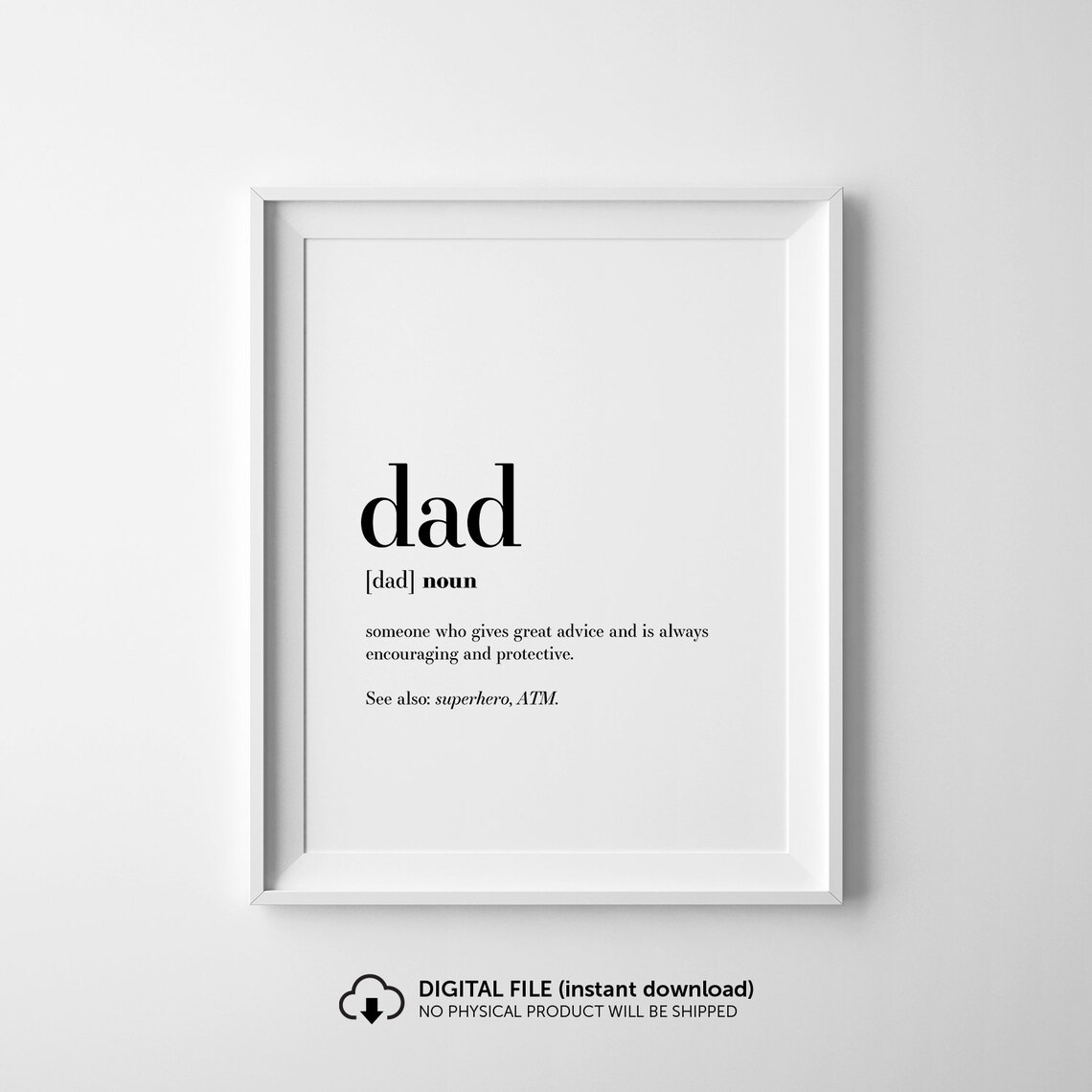 Dad Definition Funny Father’s Day Art Print