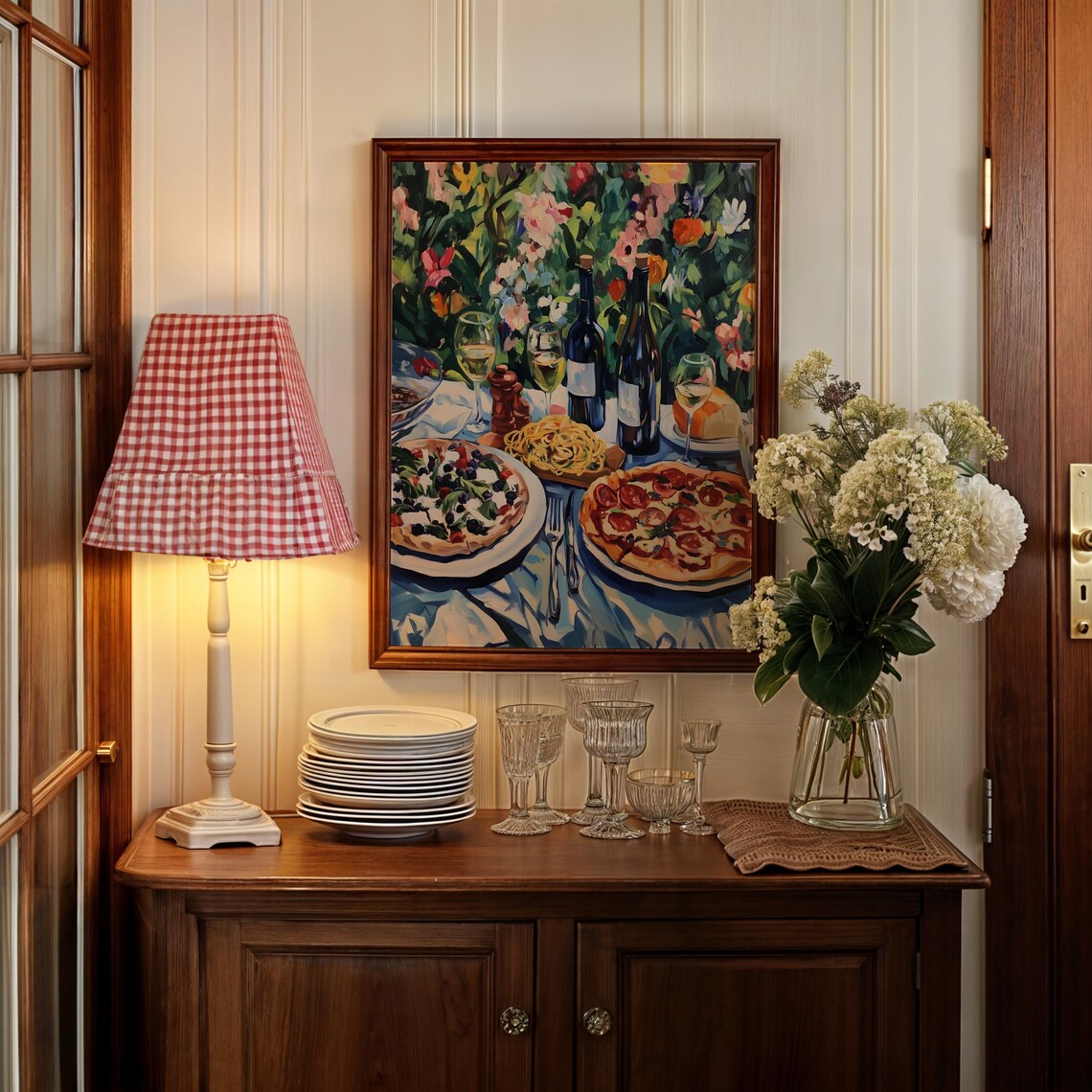 Italian Dining Mediterranean Vintage Kitchen Poster Print - Image 3