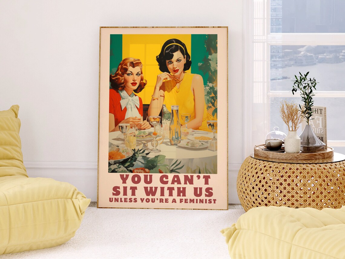 Feminist Poster Feminism Wall Art Funny Feminist Gifts Girl Power Print Lesbian Home Decor Womans Rights Activist Female Empowerment Gifts - Image 3