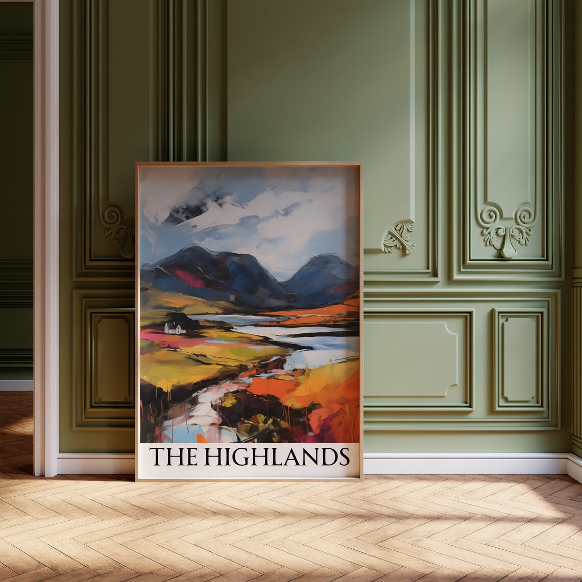 Scottish Highlands Travel Poster, Landscape Art Print - Image 4