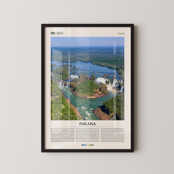 Parana Print Paran Wall Art Poster Brazil Landscape Photography Southern Region Decor