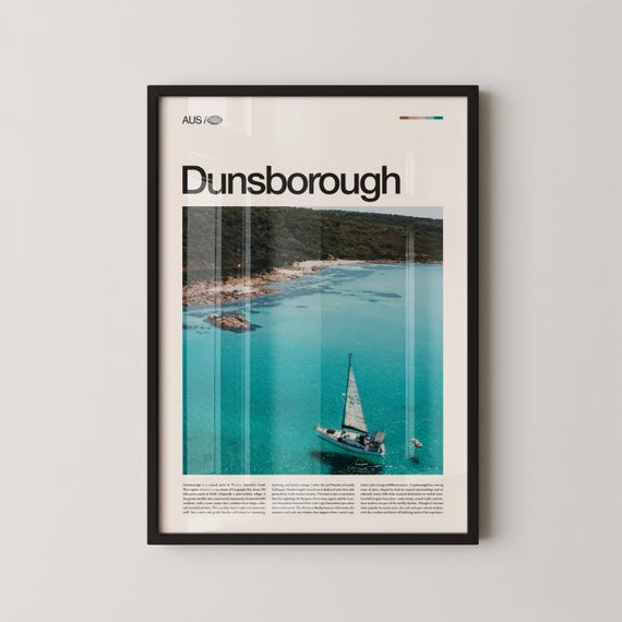 Dunsborough Print Wall Art Poster Photography Australian Coastal Town Beachside Decor