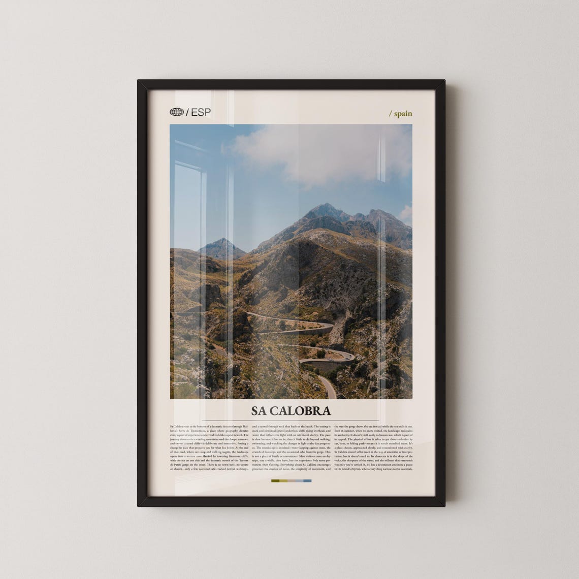 Sa Calobra Mallorca Mountain Road Spain Coastal Photo Poster