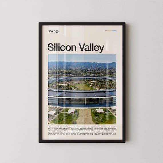 Silicon Valley Print Wall Art Poster Photo