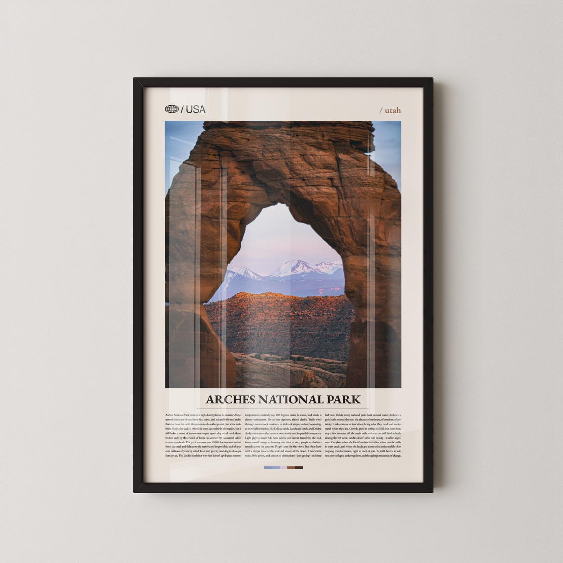 Arches National Park Delicate Arch Utah Red Rock Photo Poster