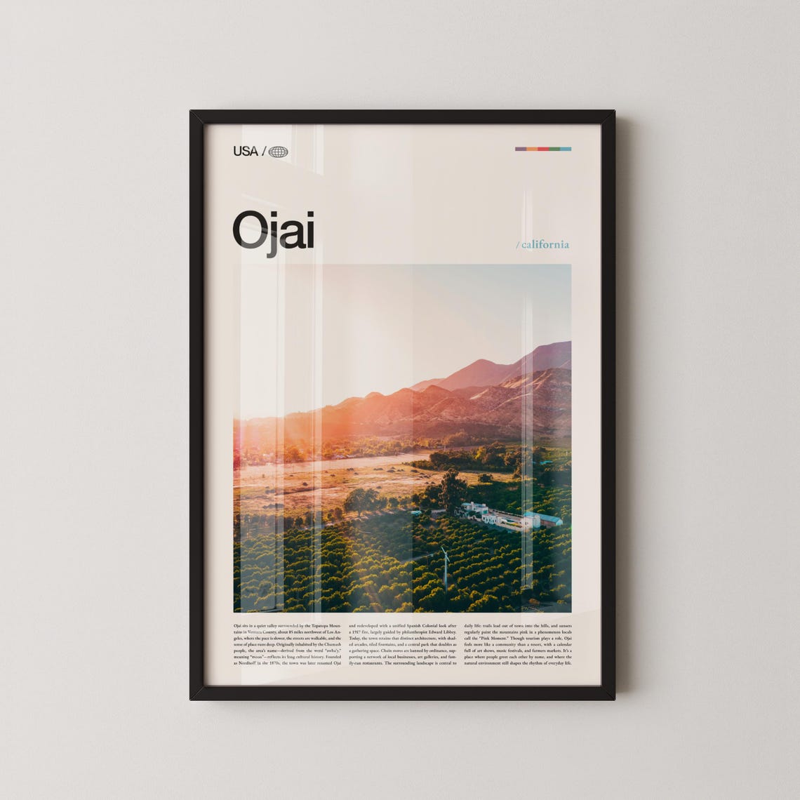 Ojai Print Wall Art Poster Photo Valley Los Padres National Forest Meadows Preserve Meditation