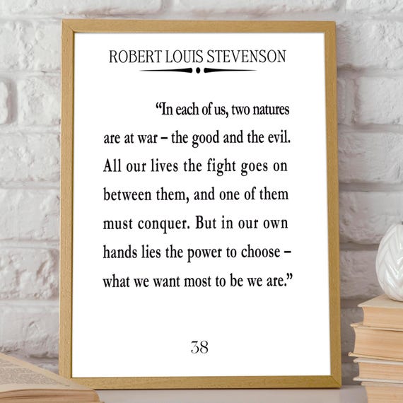 Recovery Quote by Robert Louis Stevenson, Poster Art Print
