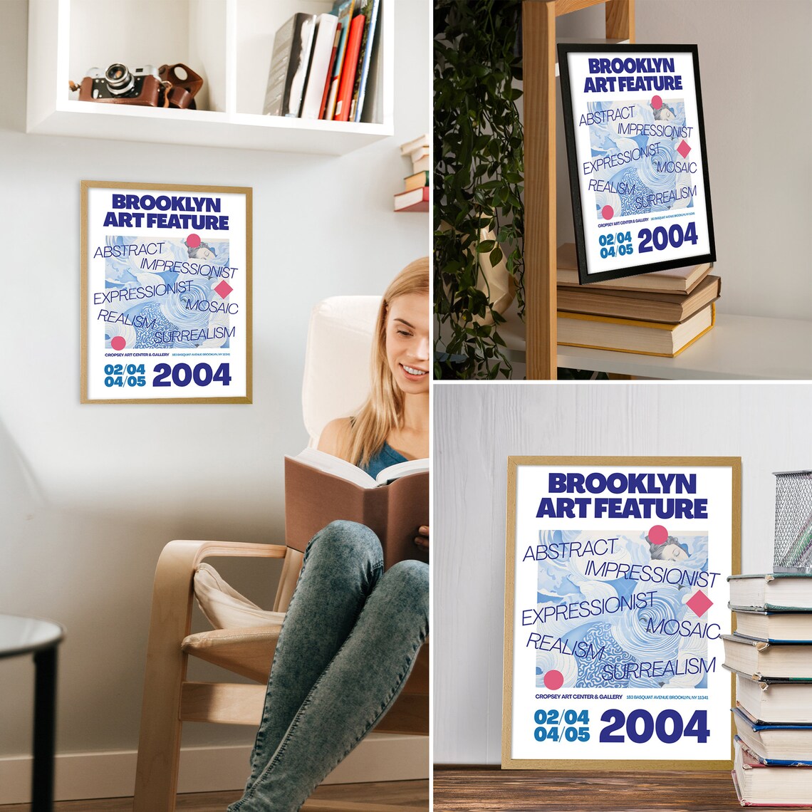 Brooklyn Art Feature 2004 Gallery Exhibition Poster Abstract - Image 2