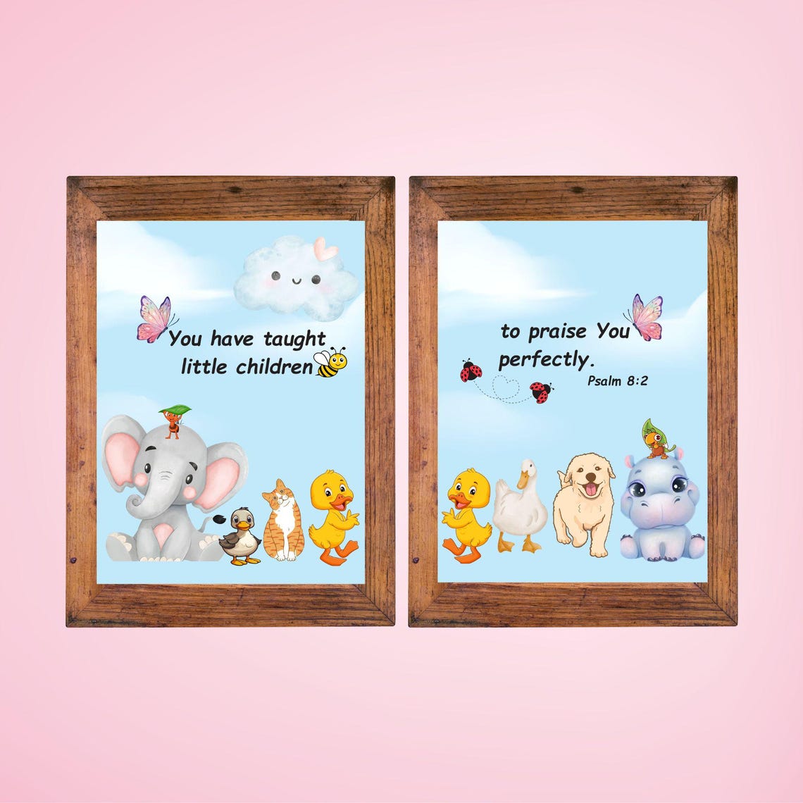 Christian Kids Room Wall Artdecor Psalm 8 - Image 2