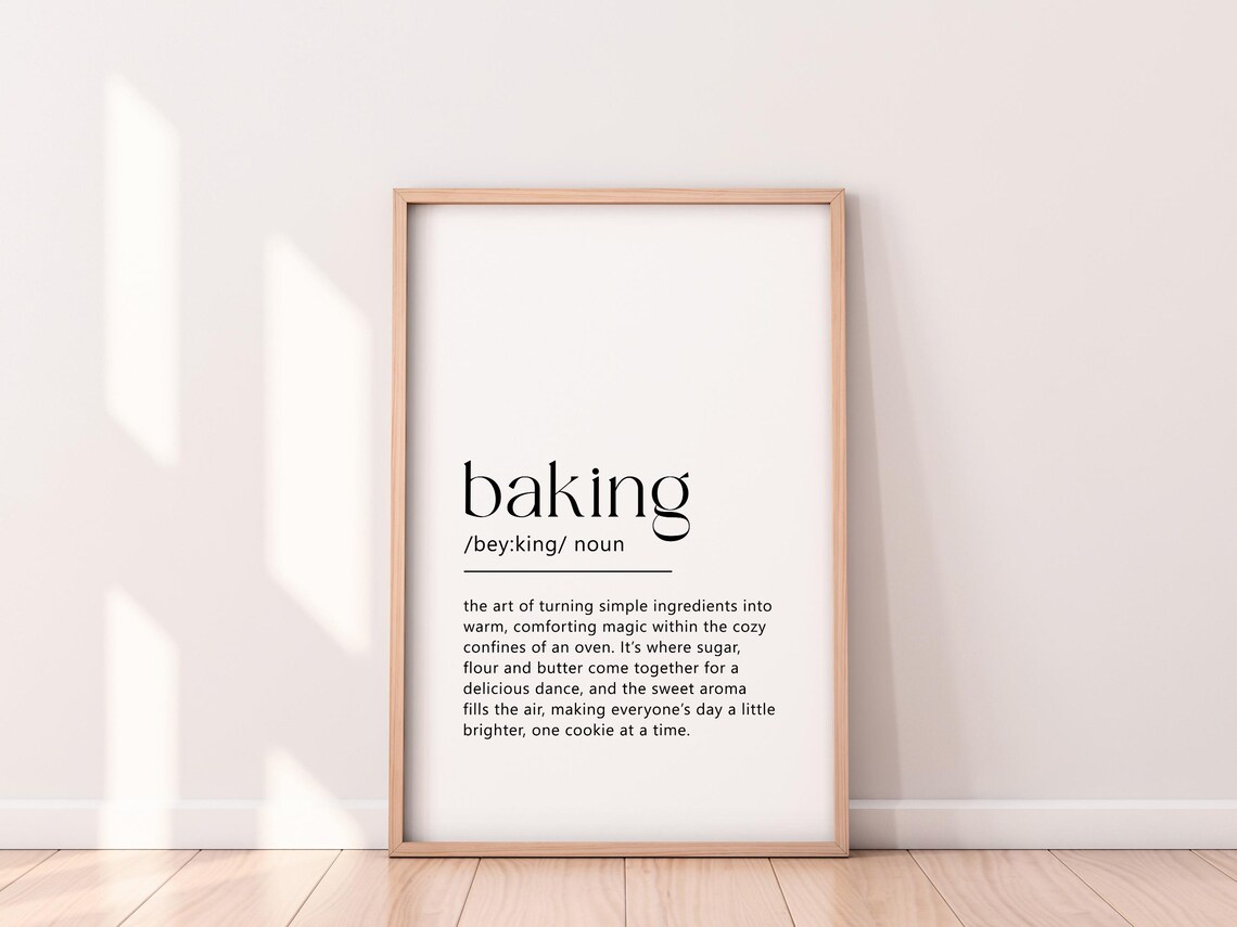Baking Definition Poster, Baker Mom Holiday Gift - Image 8