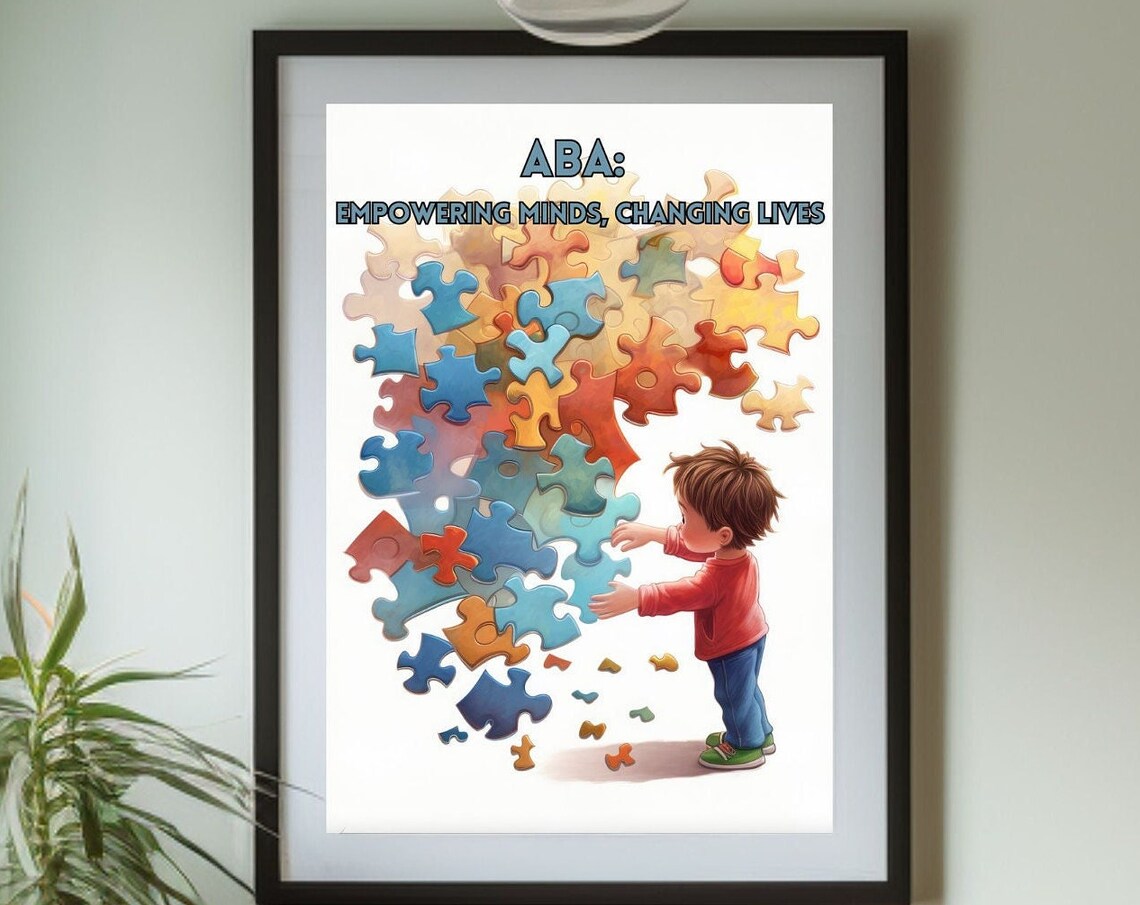 Applied Behavior Analysis Autism Support Art Print
