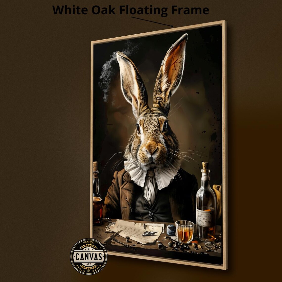 Victorian Bunny Vintage Rabbit Wall Art Print - Image 2