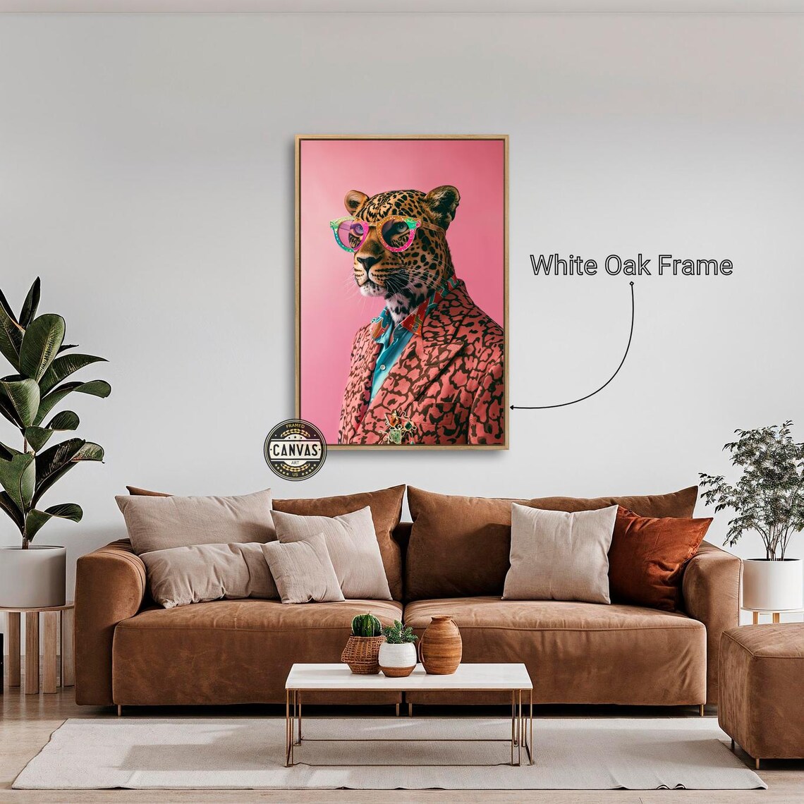 Leopard in Suit Art Print, Fashion Animal Whimsy - Image 4