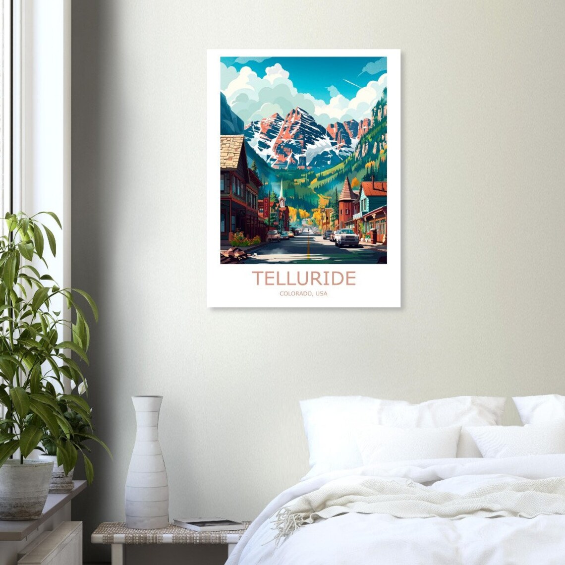 Telluride Travel Poster, Colorado Wall Art - Image 2