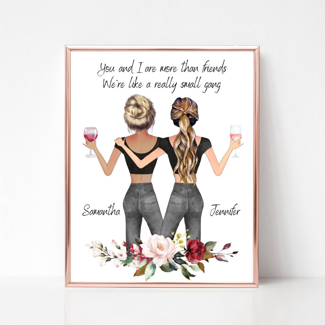 You and I Are More Than Friends Small Gang Bestie Poster Gift - Image 2