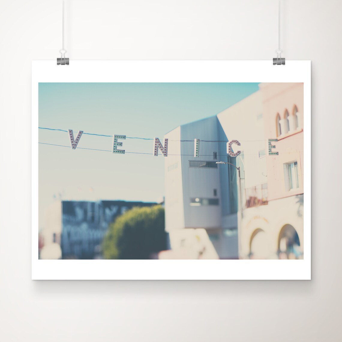 Venice Beach Sign Los Angeles California Photo Travel Poster