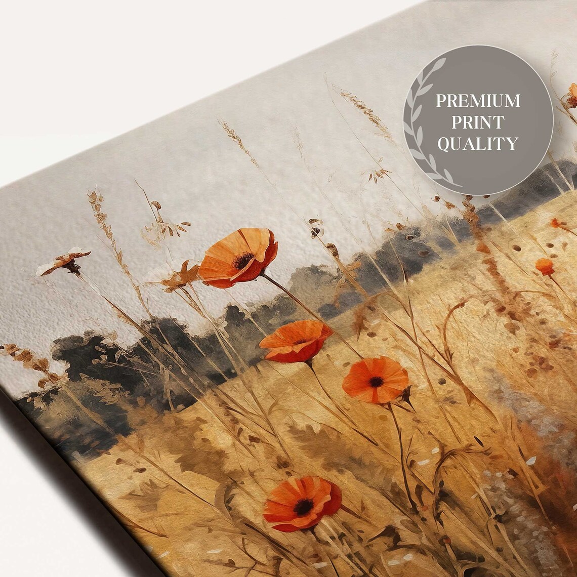 Fall Wildflowers Art Print, Autumn Flowers Decor - Image 3