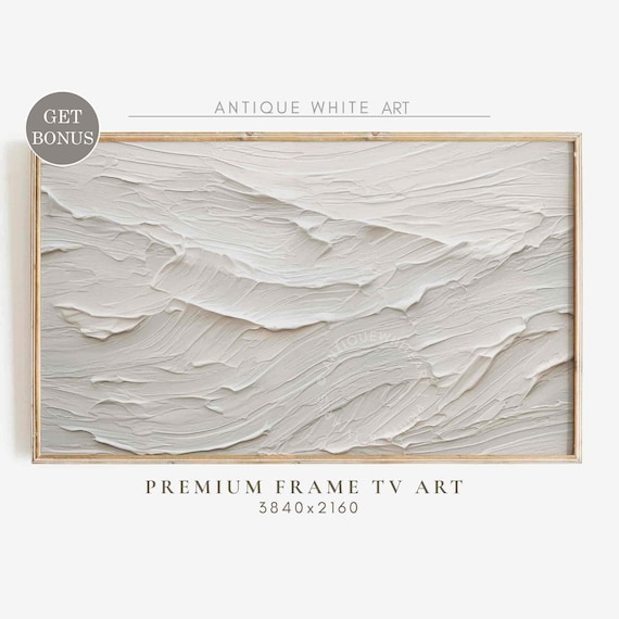 Abstract Minimalist Oil Painting, Neutral Modern Art