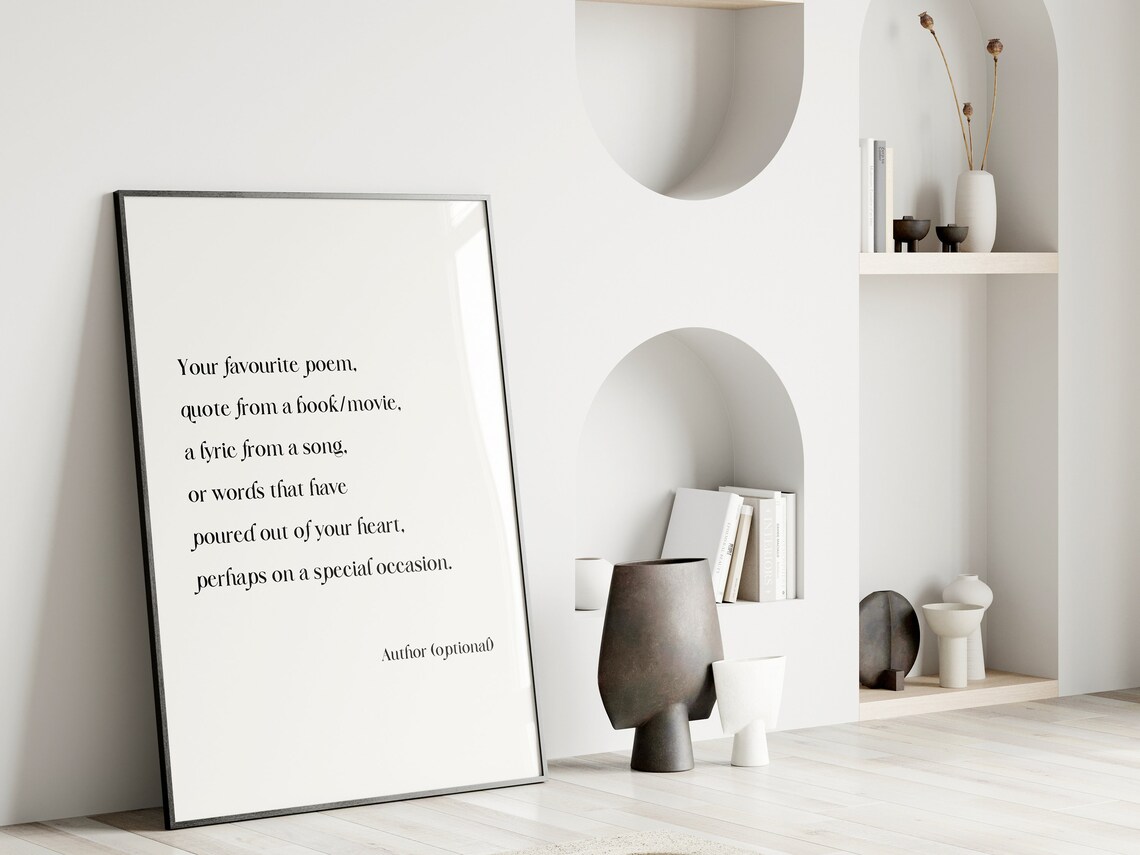 Custom Poem Wall Art, Personalised Text Print - Image 3
