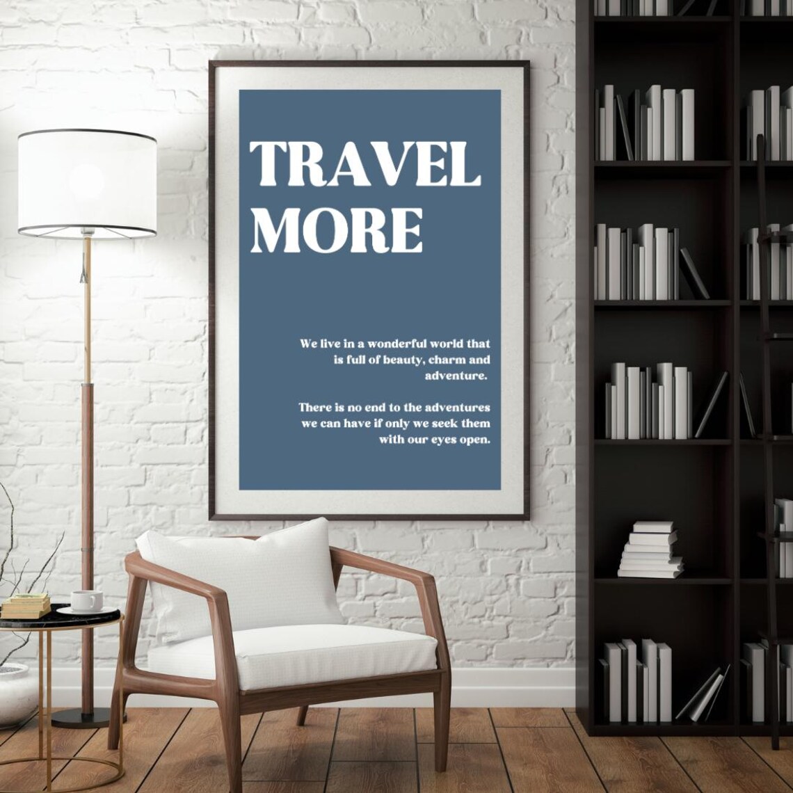 Travel More Quote Poster, Motivational Inspiration - Image 2
